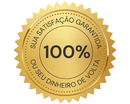 Selo de satisfação garantida ou seu dinheiro de volta